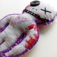 ✡ Bloody Katcha Greige Sigil Authentic Genuine Real Spirit Voodoo Doll Cloth Fabric Herbs Inside