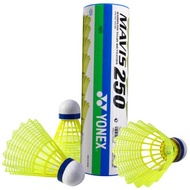 Yonex YONEX ลูกแบดมินตันไนลอน6แพ็คทนทานสำหรับฝึกซ้อมลูกขนไก่ M-250ยางพลาสติก