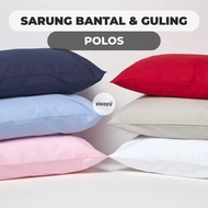 Zippered Pillowcase 50x70 55x75 50x80 cm | Jumbo Plain Pillow Case