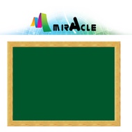 Greenboard A4 /A3 for chalk With Wood Frame (Magnetic) / Papan hijau