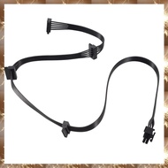 (Y O Q N)PCIe 6Pin Male to 4 SATA Power Supply Cable for  Focus+/ MK3/ / P Series 850PX 750PX 650PX 
