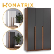 HOMATRIX 2 Door Wardrobe 3 Door Wardrobe Bedroom Cabinet Almari Baju Buka Pintu (2x6ft/3x6ft) MANDO