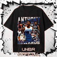 UNBR Multi-Player Print T-shirt ANTHONY MINNESOTA EDWARDS Basketball Fan Pattern