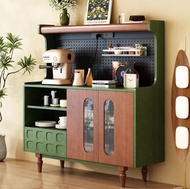 復古餐邊櫃  小戶型置物架 solid wood sideboard  餐邊櫃 Sideboard  洞洞板咖啡櫃  Coffee counter 酒櫃  Wine cabinet 客廳餐邊櫃  實木
