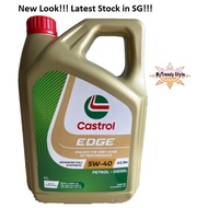 Castrol Edge 5W-40 5W40 4L * ACEA A3/B4 * with Fluid Titanium * Petrol & Diesel Car Engine Oil