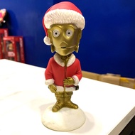 Out Of Print Star Wars funko war holidar c-3po Christmas Costume Shaking Head Doll