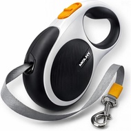RetractableLeashforsUpto66lbs,16'HeavyDutyReflectiveNylonTape,TangleFree,Anti-SlipHandlewithOneButto