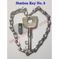 *RM18=1KEY* KUNCI NO 5 JAM AMANO WATCHMAN CLOCK STATION KEY NUMBER 5