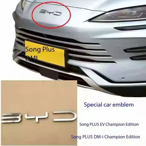 For BYD SEALION 6 Song Plus DMI EV BYD Seal U 2024 2025 Car Front Bumper Emblem Badge BYD Logo Acces