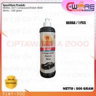 Weltec 3 in 1 Kompon Poles Mobil Compound Polish Wax Glaze 500 gram