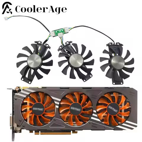 75MM GA81S2U GTX980 Video Card Fan For For ZOTAC Geforce GTX 980 AMP Edition 4G Graphics Card Coolin