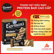 Thanh Protein Bar Giàu Đạm Caramel Muối Và Bơ Hạt Carmans - Salted Caramel Nut Butter 200g