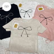 ENTTEE [BKK] Ribbon Knit Top | Bangkok Knit Shirt | Bangkok Ribbon Dress | Bangkok Women's Clothes