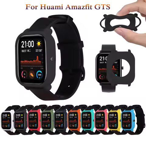 Protective Case for Xiaomi Amazfit GTS Soft sport Silicone Shell Frame Bumper Protector for Huami Am