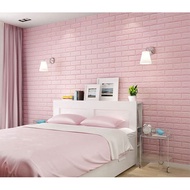 5 pcs wallpaper brick pattern 3D Wall PE Foam Sticker 70x77cm home decoration | stiker dinding 3D hi