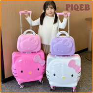 PIQEB Minio Sanrio Hellokitty กล่องกระเป๋าเดินทางเด็กใหม่,กระเป๋าลากเจ้าหญิงนักเรียนน้ำหนักเบากระเป๋าเดินทางขนาดเล็กลายการ์ตูนน่ารัก