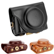 PU leather digital camera case with shoulder strap for Sony Cyber-shot DSC-HX90V HX90 HX99 WX500