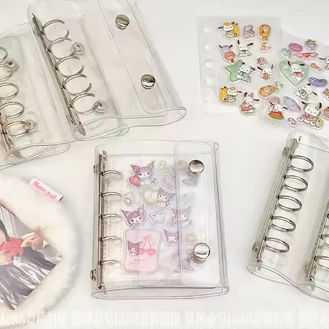 M5 3d Cute Sticker Transparent Storage Book Pvc Transparent Handbook Material Storage Book Sticker T