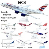 16cm Metal (Die-Cast)  Boeing 747 777 787 1:400 Scale Model Airplane Worldwide Aeroplane Model Toy G