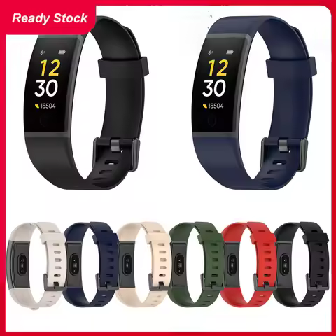 18mm Watch Band For Realme Band RMA199/RMA183 Smartwatch Silicone Sports Bracelet Realme Band RMA183