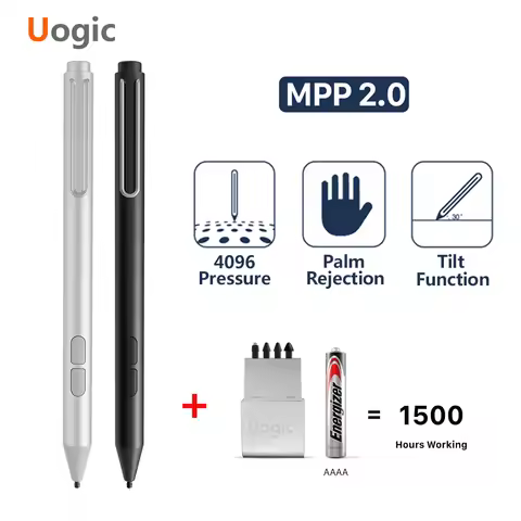 Uogic Pencil 4096 Pressure Sensitivity Palm Rejection Stylus For Surface Pro X 7 6 5 4 3 Go/Laptop/B