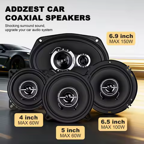 2PCS 6*9/6/5/4Inch Car Audio Speakers, 60-150W Peak Power, Replacement Car Speakers, 4 Ohm, PEI Twee