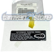 KAWASAKI Z900 ZR900 ORIGINAL WHEEL CHAIN INFORMATION STICKER