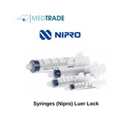 Syringes (Nipro) Luer Lock 5pcs (3ml/5ml/10ml)