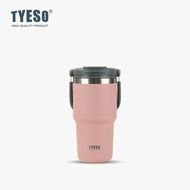TYESO TS-8826/TS-8827/TS-8828/ 600ml/750ml/900ml Vacuum Insulated Tumbler Keep Cold And Hot With Handle Multipurpose With Straw Carrying Handle Botol