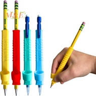 [M&E] 4Pcs/Set New Learning Write Pencil Sleeves Autism Anxiety Relief Pen Protective Cover Silicone