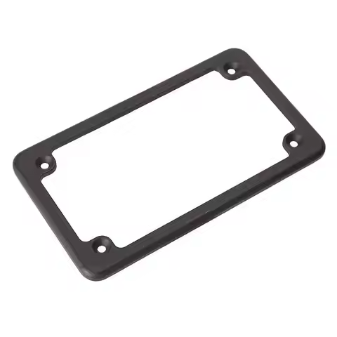 Steel Plate Holder License Frame 4x7 Inches Black Enduro Motorcycle Motor Bike Scooter Chopper Vehic