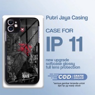 HP Latest IP 11 Case - IP 11 Case - Art02 Motif - Premium Glossy Hardcase - IP Phone Softcase - Putr