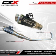 Racing exhaust type GEN 2 Supra Karisma Jupiter All Bebek exhaust by CSX FACTORY MUFFLER Original