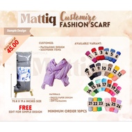 [FASHION SCARF] Customize Souvenir/Giveaway for Birthday/Baptism/Wedding