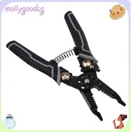 MOILYGOODSG Crimping Tool, High Carbon Steel Black Wire Stripper, Professional 9-in-1 Cable Tools Electricians