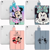 With pen slot for iPad Air 4 2020 iPad case sleep wake-up smart case TPU soft shell iPad cover for: 
