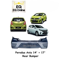 Perodua Axia 2014 or 2017 Rear Bumper (G- Spect) PP Plastic Malaysia (BUMPER BELAKANG) 2015 2016 201