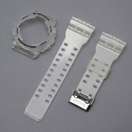 Rugged Resin Strap Case with Tools For Casio GA-110 GA100 GD-120 GD100 GLS-100/110/120 Silicone Rubb