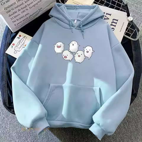 Warawara The Boy and Heron Hoodies Miyazaki Hayao Manga Printing Sweatshirts Winter Long Sleeve Wome