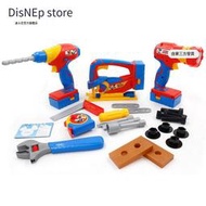 迪士尼官方 電動工具過家家玩具套裝仿真電鉆兒童維修工具箱玩具