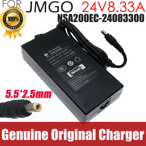 JQH 24V 8.33A Genuine AC Adapter For JMGO N1 Ultra N1POR J10 J10S J10SE V20 V20S J73-3D0 K30 K50 Pro