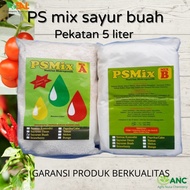 Ready Nutrisi Hidroponik AB Mix sayuran buah Pekatan 5 liter PSMix