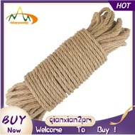 【rbkqrpesuhjy】5mm 100M Natural Jute Rope,Twine Jute Twisted Cord,Macrame String,for DIY Craft Decoration/Handmade Pet Scratching