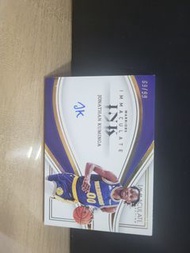 Panini Immaculate Ink Jonathan Kuminga 球員卡