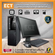 [Clearance] (Refurbished) Lenovo ThinkCentre Edge 73 SFF Desktop (i5-4460S 3.40GHz,1TB,4GB,W10P) + E