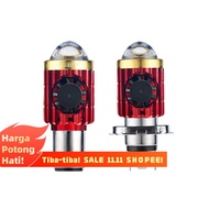 【MurahGila】For Bi Xenon Projector Lens H4 Xenon LED Bulb Motorcycle Headlight