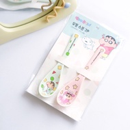 [Crayon Shin-Chan] Korea Shin-Chan Ceramic Spoon 2 Pieces Set Modeling Tableware Utensils Sunset Sma