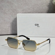 CE * Threaded Square Sunglasses New Style Unique Retro Metal Trendy Sunglasses High-End Feeling CL42