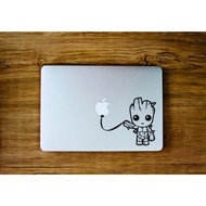 ready Stiker Apple Balloon Baby Groot - Laptop Decal Macbook Sticker