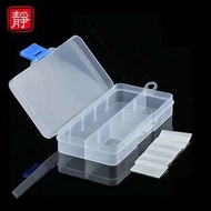 【靜心堂】10格塑膠盒--放散珠/藥盒/小物（6.5*12.5*2cm)
